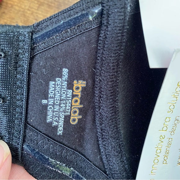 The bra lab ANGELINA STRAPLESS/CONVERTIBLE UNDERWIRE BRA B CUP BLACK NEW - Picture 6 of 6